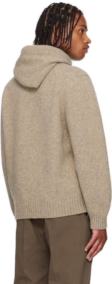 Mikina FERRAGAMO Ferragamo Knit Hoodie Béžová | 786243, 2