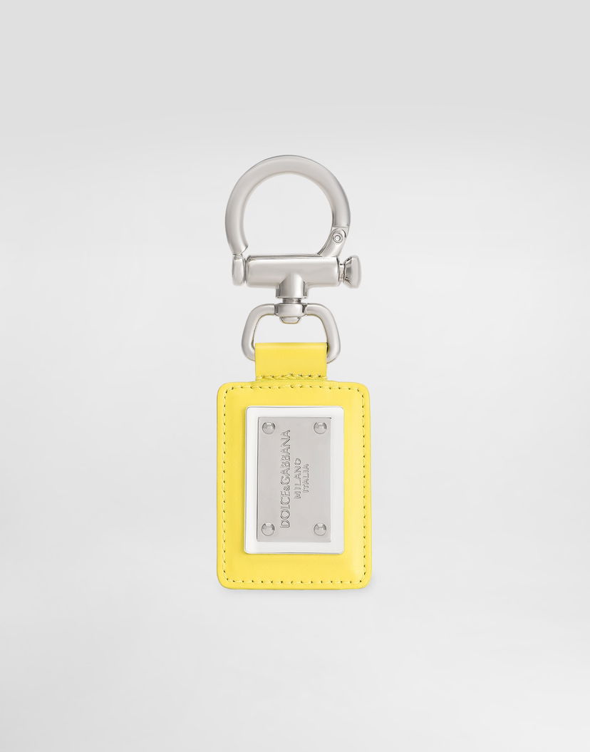 Kľúčenka Dolce & Gabbana Dolce & Gabbana Smooth Calfskin Keyring Žltá | BP3439AV89389418