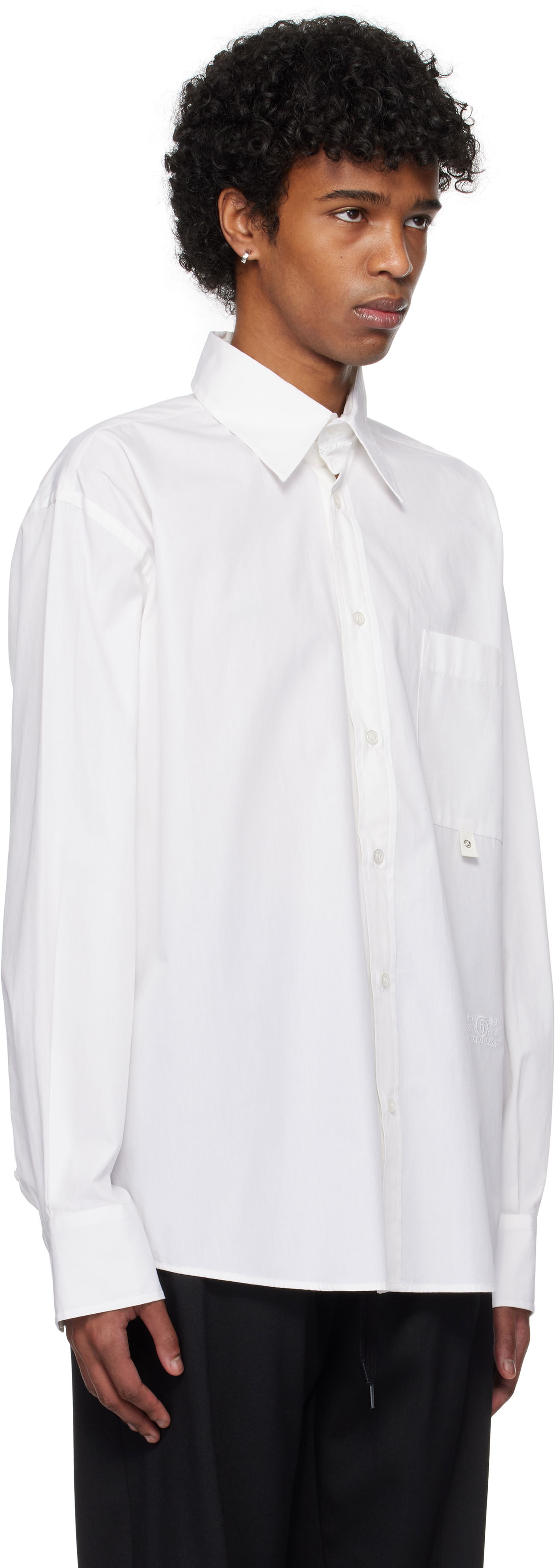 Košeľa Maison Margiela MM6 Maison Margiela Long-Sleeved Shirt Biela | SH0DT0020 M35152, 1