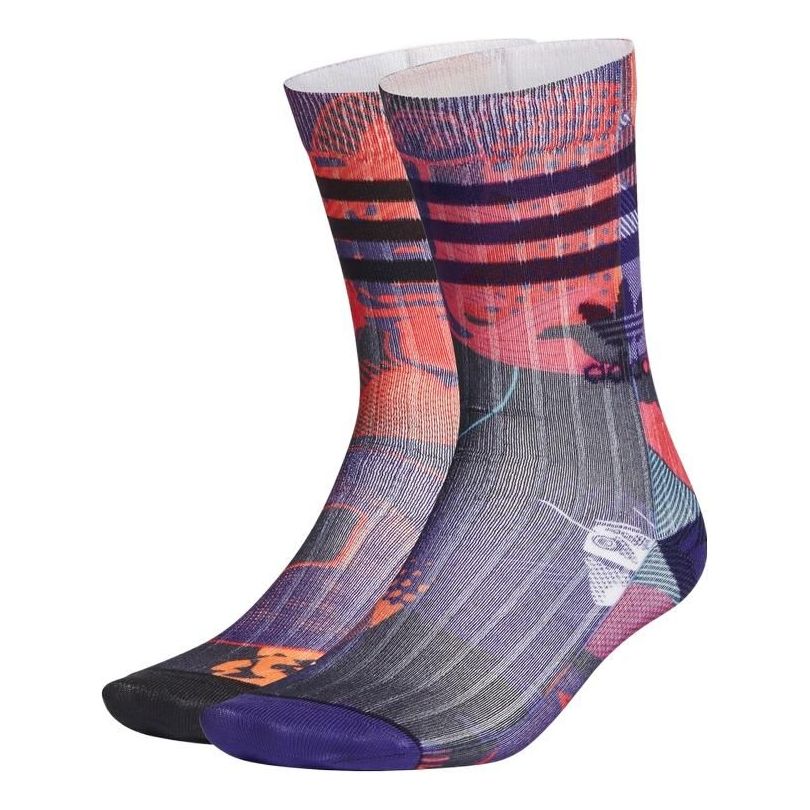 Ponožky adidas Originals Originals Colorblock Stripe Casual Socks Fialová | GT6663