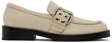 Tenisky a topánky BY FAR SSENSE Work Capsule Rafael Buckled Leather Loafers Béžová | 23CASOLOLCENAP, 0
