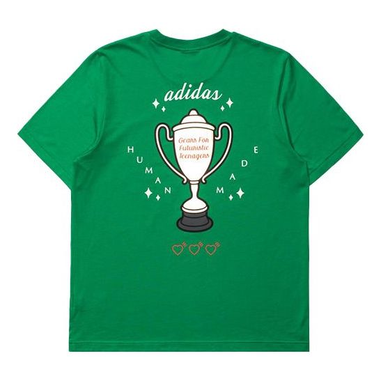 Tričko adidas Originals Human Made Crossover Printed T-Shirt Zelené | GV4339