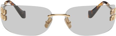 Slnečné okuliare Miu Miu Miu Miu Logo Shield Sunglasses Hnedá | 0MU A51S 8056262412336, 0