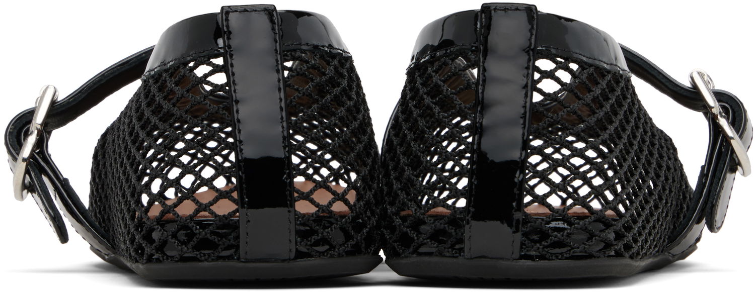 Oblečenie Alaïa ALAÏA Fishnet Ballerina Flats Biela | AA3A029TK007, 1