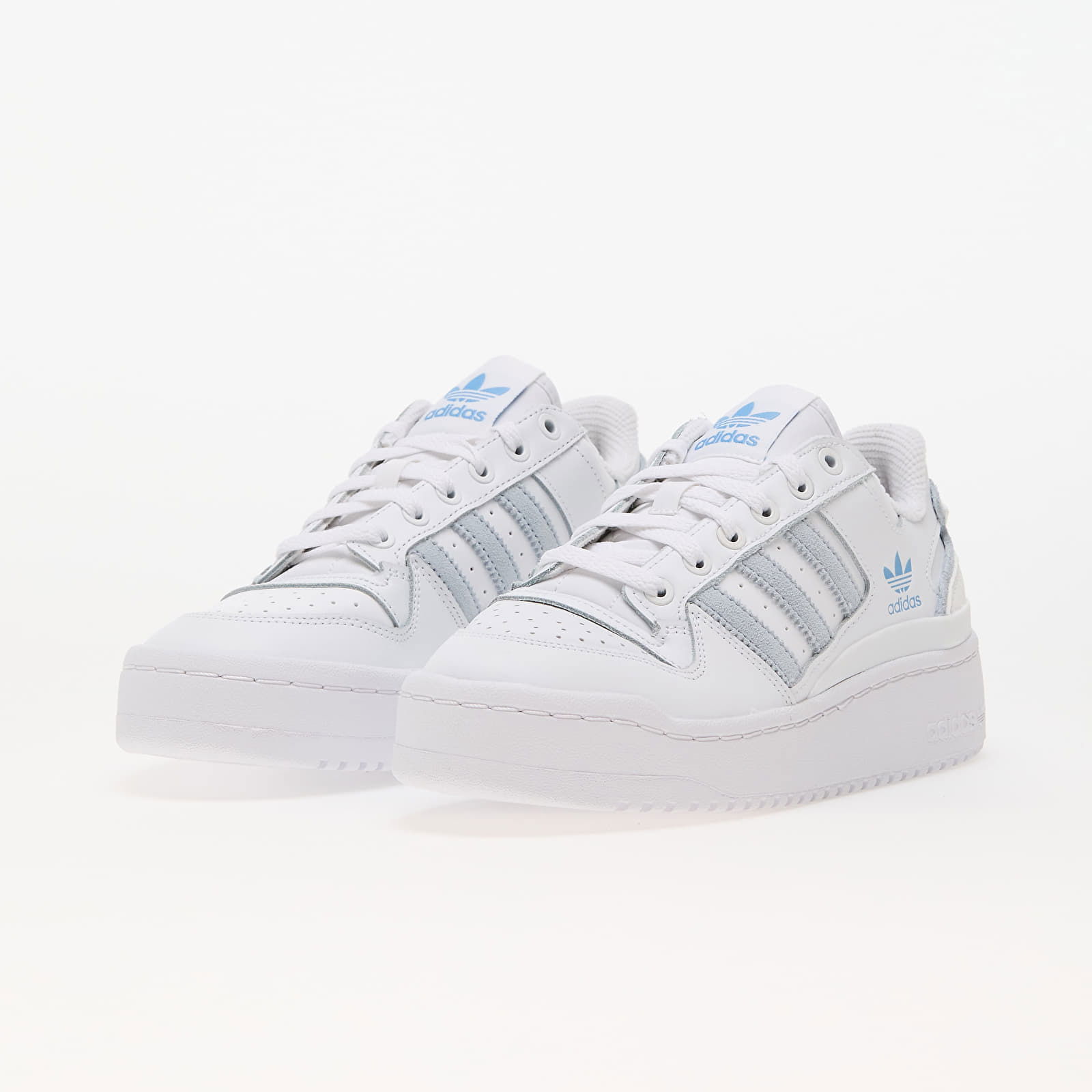 adidas Forum Bold Stripes W Ftw White/ Halo Blue/ Light Blue, Women's low-top sneakers