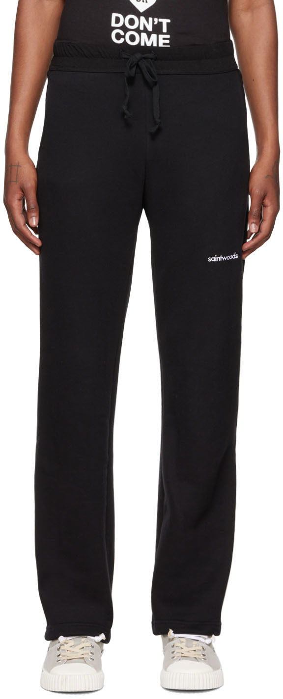 Tepláky Saintwoods Saintwoods Embroidered Lounge Pants Čierna | SW01506, 0