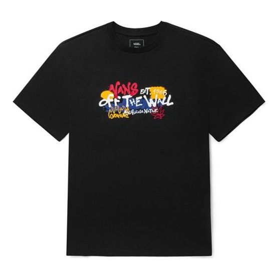 Tričko Vans Graffiti Alphabet Graphic T-Shirt Čierna | VN0A5F3JBLK, 0