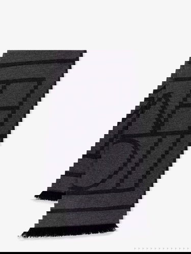 Šál TOTEME Geometric Print Fringe Scarf Šedá | 213894808395, 0