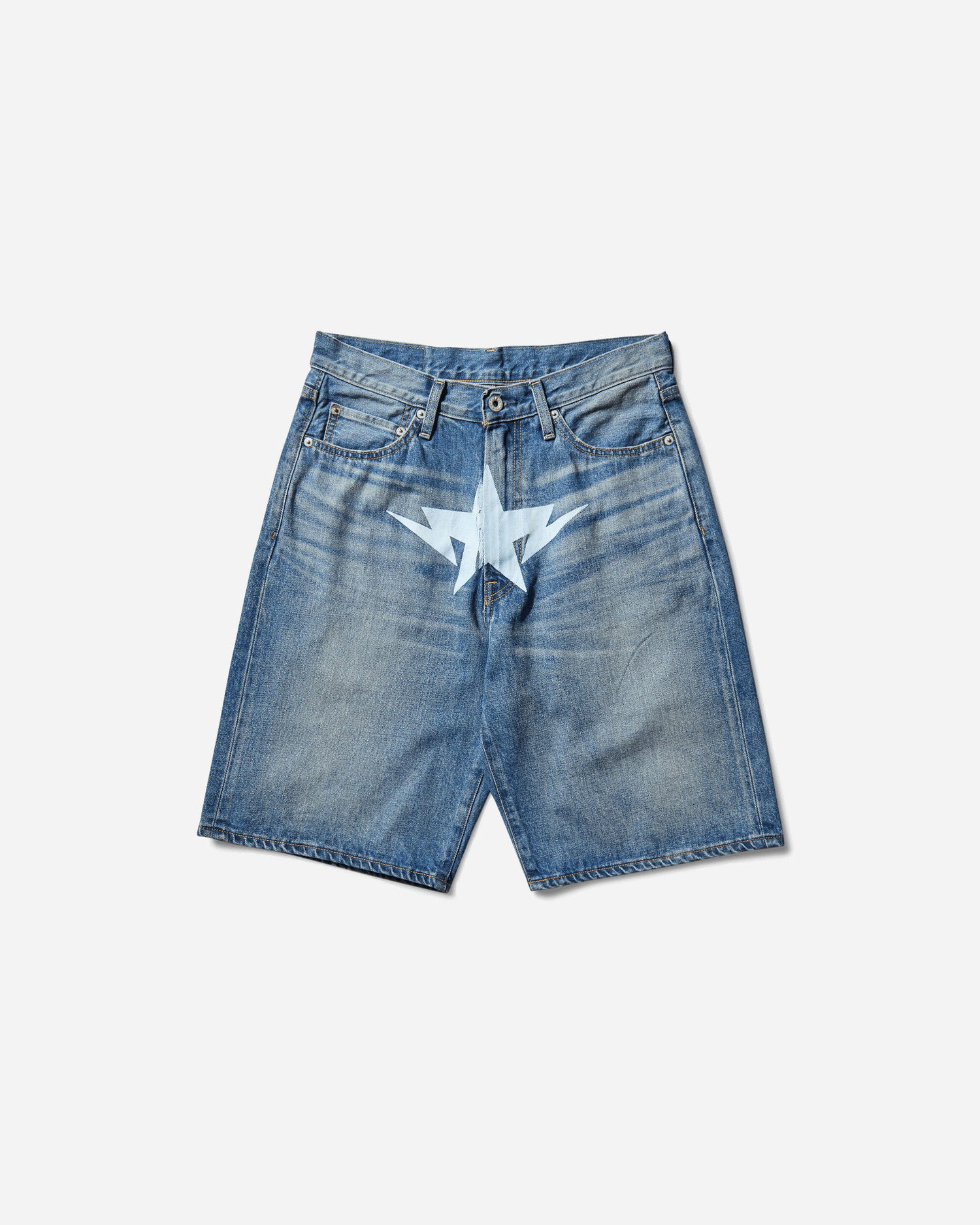 Šortky BAPE TWIN STA Denim Shorts Modrá | 1L30151004 LIGHTINDI, 1