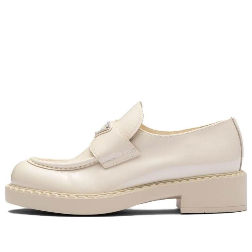 Tenisky a topánky Prada Prada Chocolate Patent Leather Loafers Biela | 1D246M_JHR_F0304_F_B050