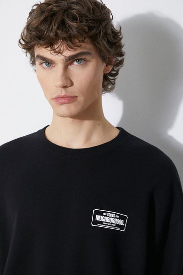 Mikina Neighborhood NEIGHBORHOOD Classic Sweatshirt Čierna | 241FPNH.CSM03, 4