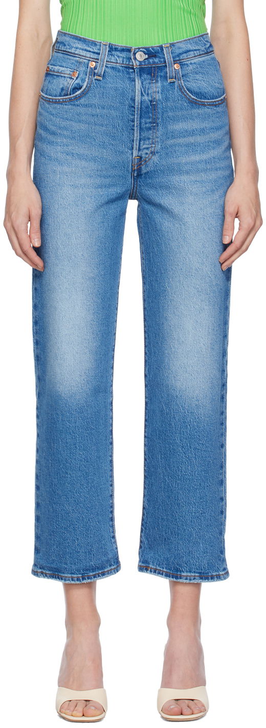 Džínsy Levi's Ribcage Jeans Modrá | 72693-0177, 0