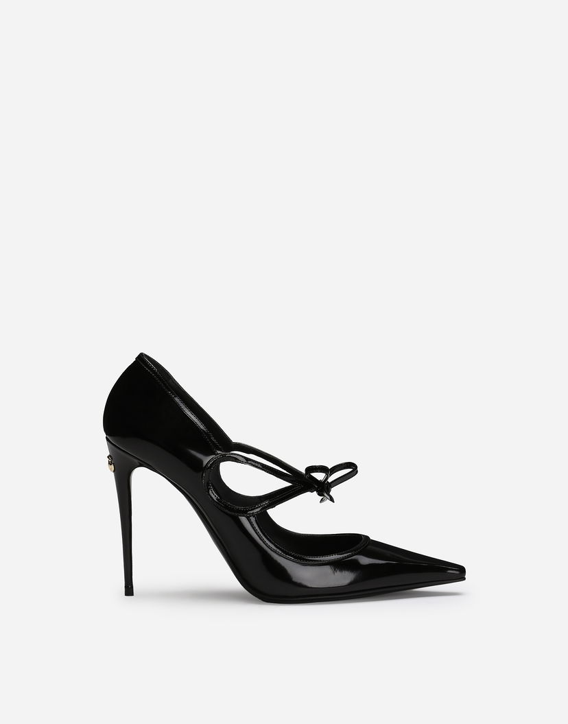 Tenisky a topánky Dolce & Gabbana Polished Calfskin Pumps Čierna | CD1853A103780999