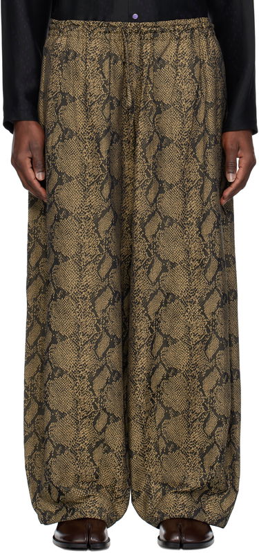 Tepláky Needles NEEDLES H.D. Snake Print Trousers Béžová | QV104, 0