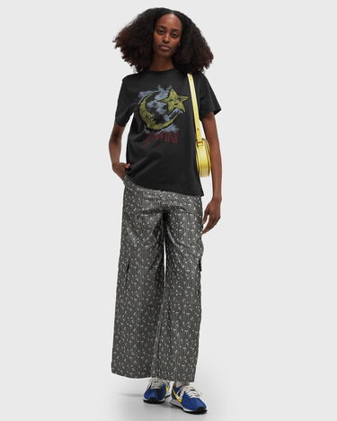 Cargo nohavice GANNI Acetate Jacquard Cargo Pants Šedá | W0168-207, 1