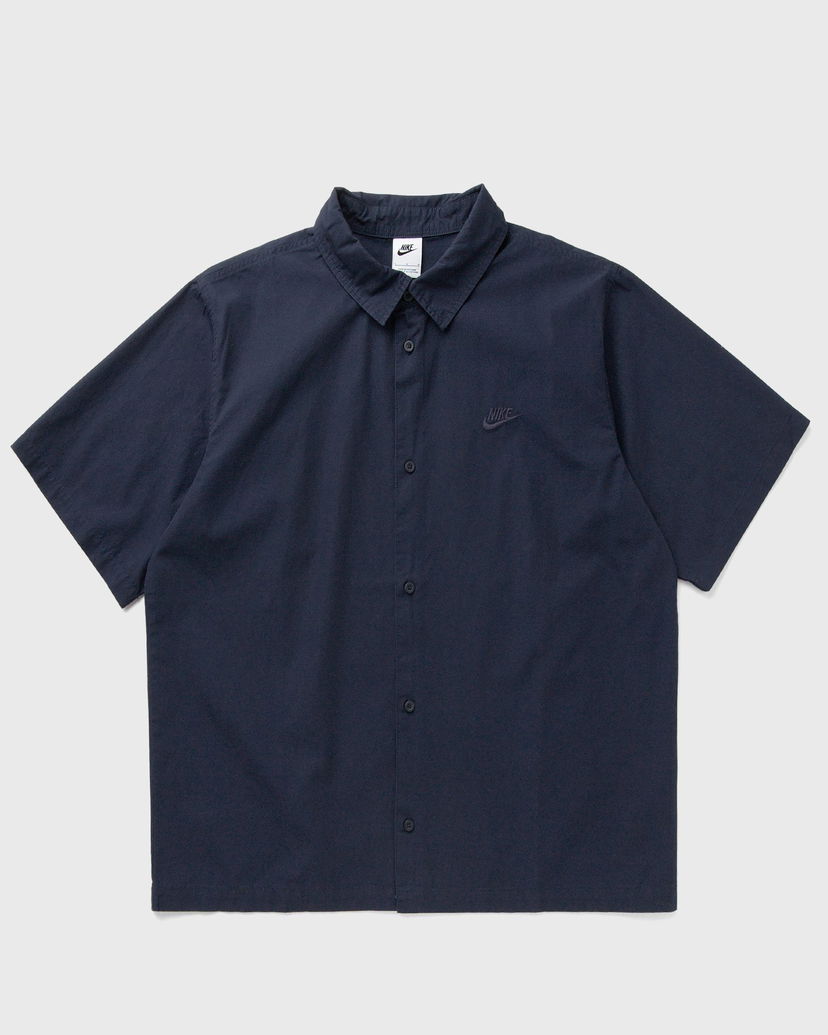 Košeľa Nike Club Woven Short Sleeve Button-Down Shirt Navy | HJ2029-451