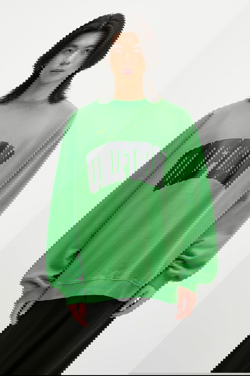Mikina 032C 032C 'Lucky Strike' Print Sweatshirt Zelené | S25.URC.0521.450, 0