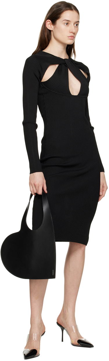 Šaty Coperni Twisted Cutout Midi Dress Čierna | COPML39600, 3