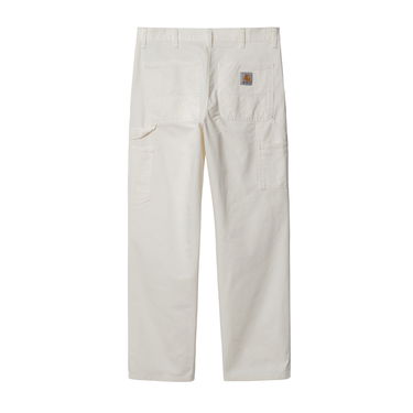 Nohavice Carhartt WIP Single Knee Pant "Off-White rinsed" Biela | I031499_350_02, 2