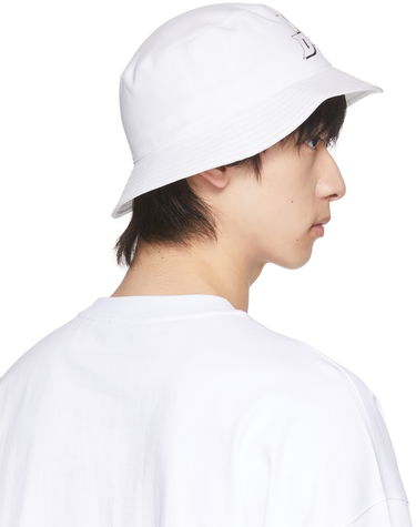 Klobúk We11done We11done Basic Logo Bucket Hat Biela | WD-AH1-22-407-U-WH, 2