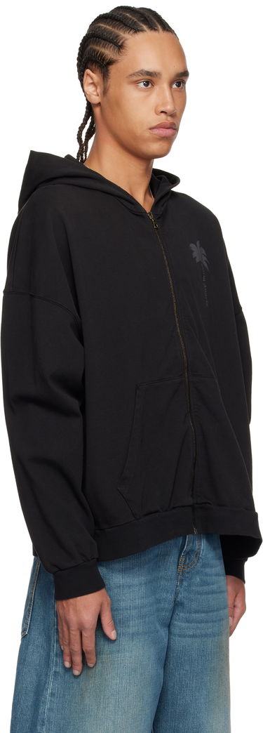 Mikina Palm Angels Palm Angels Palms Zip Hoodie Čierna | PMBE016S25FLE0011313, 1
