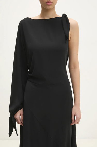 Šaty Samsoe Samsoe Samsoe Samsoe One-Sleeve Maxi Dress Čierna | F24400148, 4
