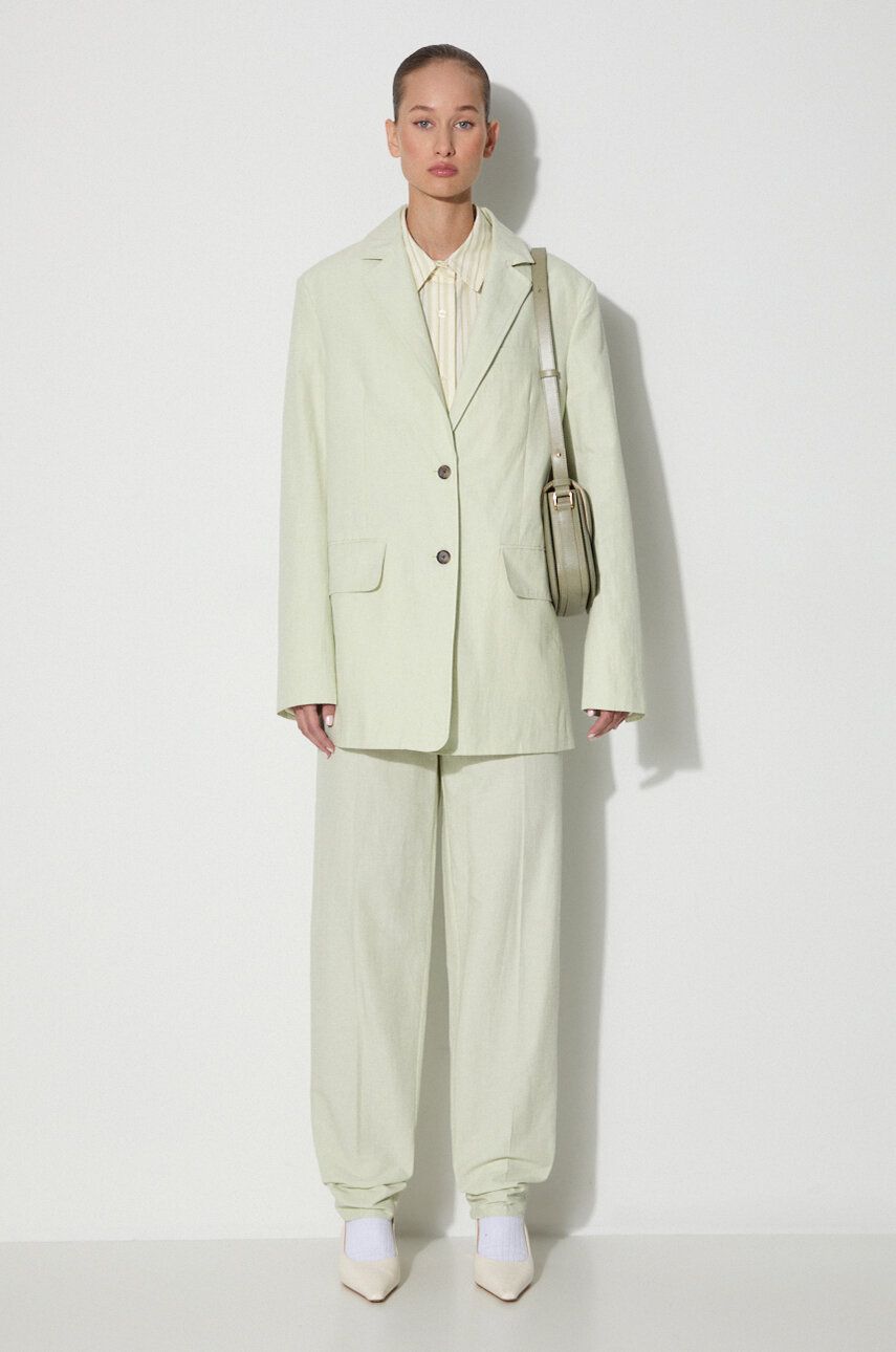 Kabáty WOOD WOOD Blazer Oversize Zelené | 12211201.5291, 1
