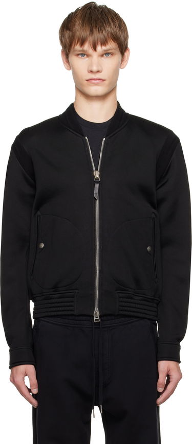Bomber bunda Tom Ford TOM FORD Cotton Viscose Bomber Jacket Čierna | JZL019-JMC081, 0