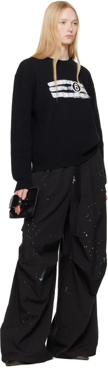 Sveter Maison Margiela MM6 Maison Margiela Numeric Knit Sweater Čierna | SH2HL0022 M13124, 3