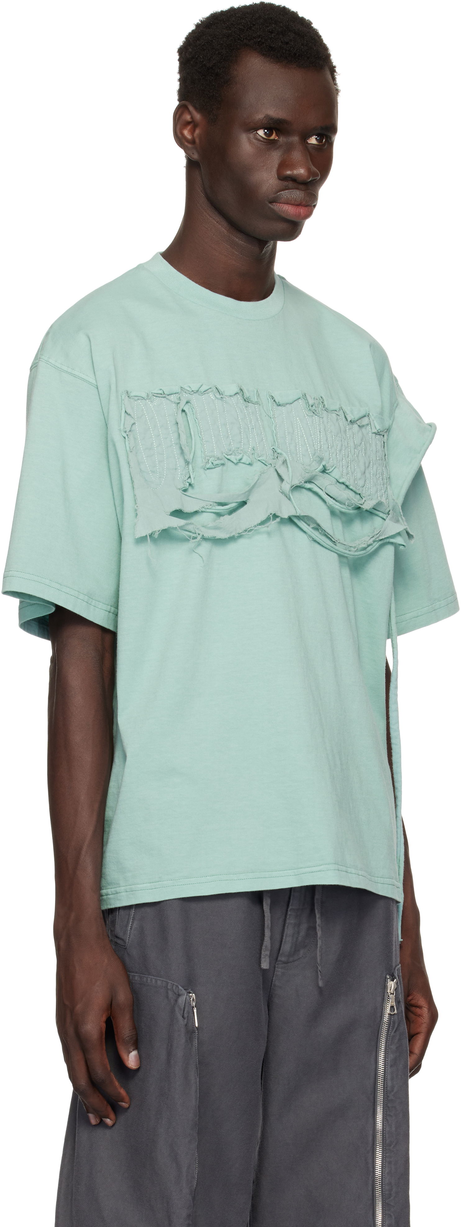 Tričko Ottolinger Ottolinger Distressed Oversized T-Shirt Zelené | 115-102315-01, 1