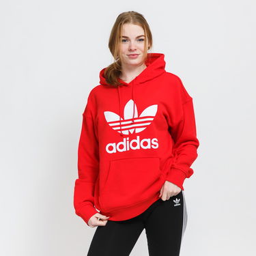 Mikina adidas Originals Trefoil Hoodie Červená | HE6953, 0