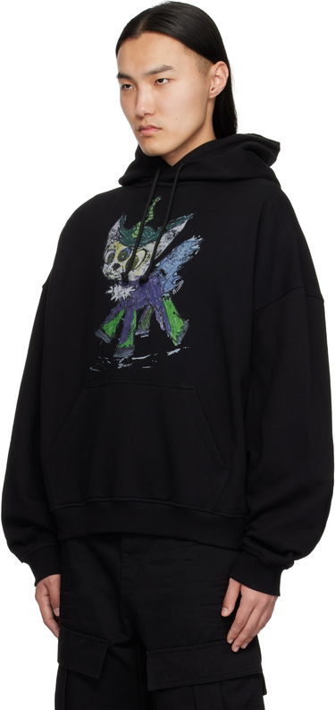 Mikina We11done We11done Twin All Around Zip-Up Hoodie Čierna | WD-TJ0-25-833-U-BK, 3