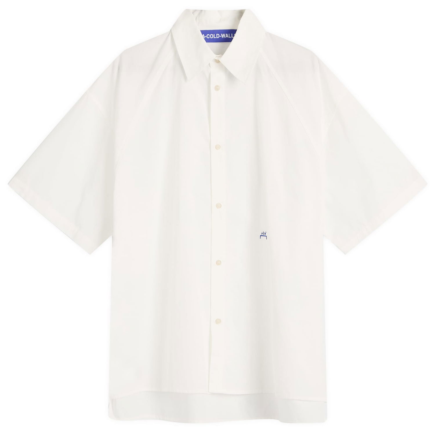 Košeľa A-COLD-WALL* A-COLD-WALL* Millbank Short Sleeve Shirt, Size Large Biela | ACWMSH160-WHT, 1