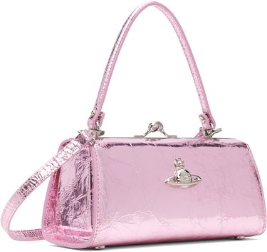 Kabelka Vivienne Westwood Vivienne Westwood Doll XL Crinkled Metallic Frame Bag Ružová | 4B01000QW-L00A7-, 1