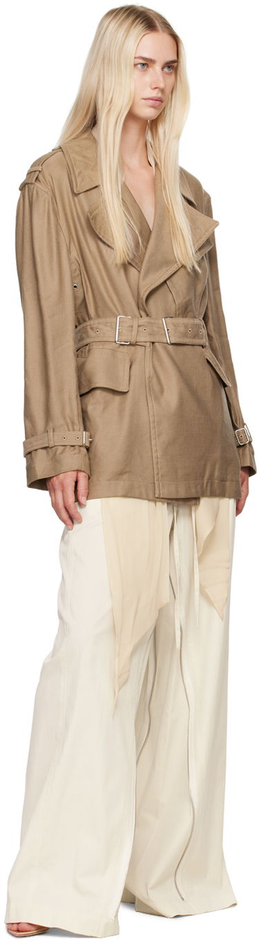 Trenčkot Helmut Lang Helmut Lang Rider Trench Coat Béžová | O04HW401, 3