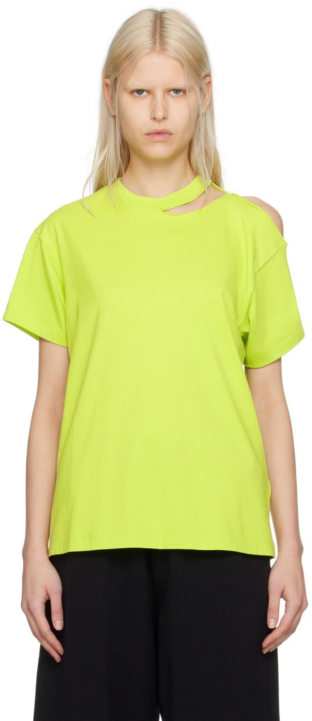 Tričko Maison Margiela MM6 Safety Pin T-Shirt Zelené | S52GC0305 S24312, 0