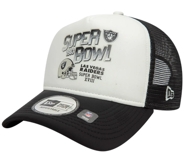 Šiltovka New Era Las Vegas Raiders Super Bowl XVIII 9FORTY Adjustable Trucker Hat Čierna | 60595293-60595293, 0