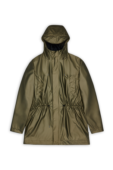 Pláštenka Rains Long Hooded Rain Jacket Zelené | 12110-105, 9