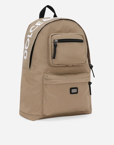 Batoh Dolce & Gabbana Dolce & Gabbana Nylon Backpack With Logo Béžová | EM0123AN26280009, 1