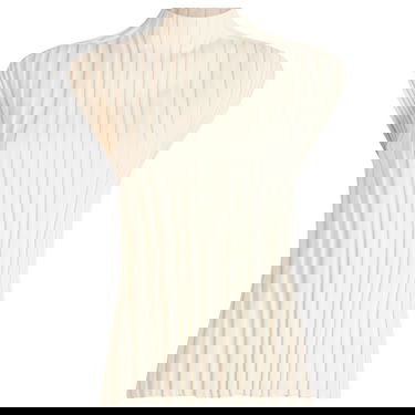 Tričká a tielka Pleats Please Issey Miyake Issey Miyake Pleats Please Rib Knit Short Sleeve Top Biela | PP56KK851-02, 0