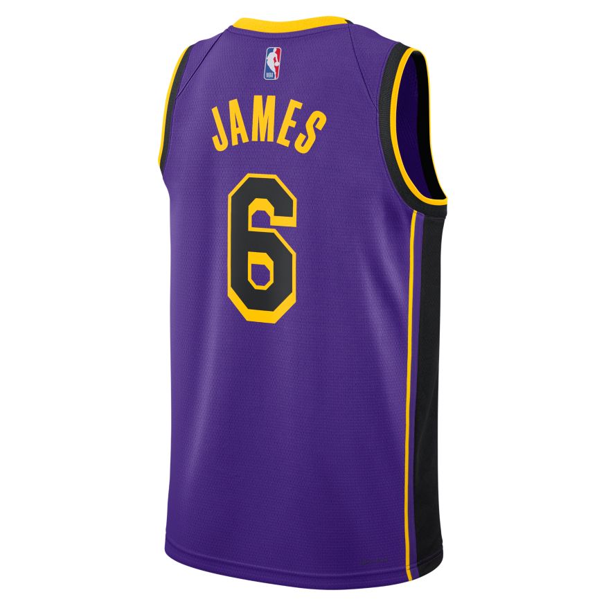 Dres Jordan Dri-FIT NBA Los Angeles Lakers Statement Edition 2022 Swingman Jersey Fialová | DO9530-505, 1