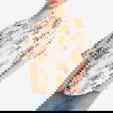Košeľa BAPE A Bathing Ape Vacation Pattern Open Collar Shirt, Size Large Biela | 001SRL301308M-WHT, 2
