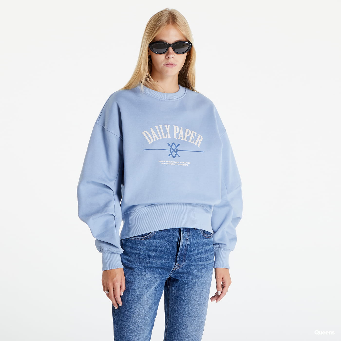 Mikina DAILY PAPER Nine Sweater Modrá | 2221117, 0