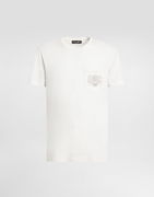 Dolce & Gabbana Cotton T-Shirt with Embroidered Logo
