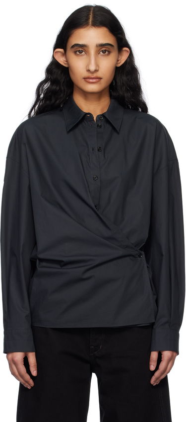 Košeľa LEMAIRE Lemaire Straight Collar Twisted Shirt Navy | SH1141 LF588, 0