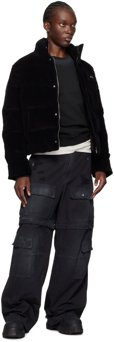 Sveter We11done Faded Sweatshirt Čierna | WD-TS2-24-721-U-BK, 3