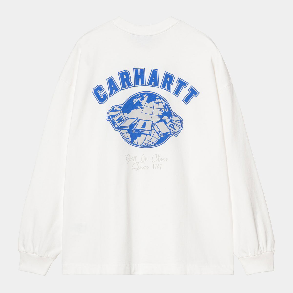 Tričko Carhartt WIP Long Sleeve World Class T-Shirt Biela | I035435_9, 1