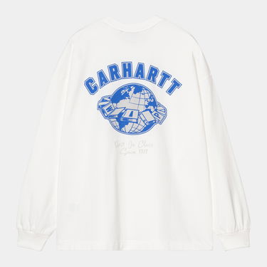 Tričko Carhartt WIP Long Sleeve World Class T-Shirt Biela | I035435_9, 1