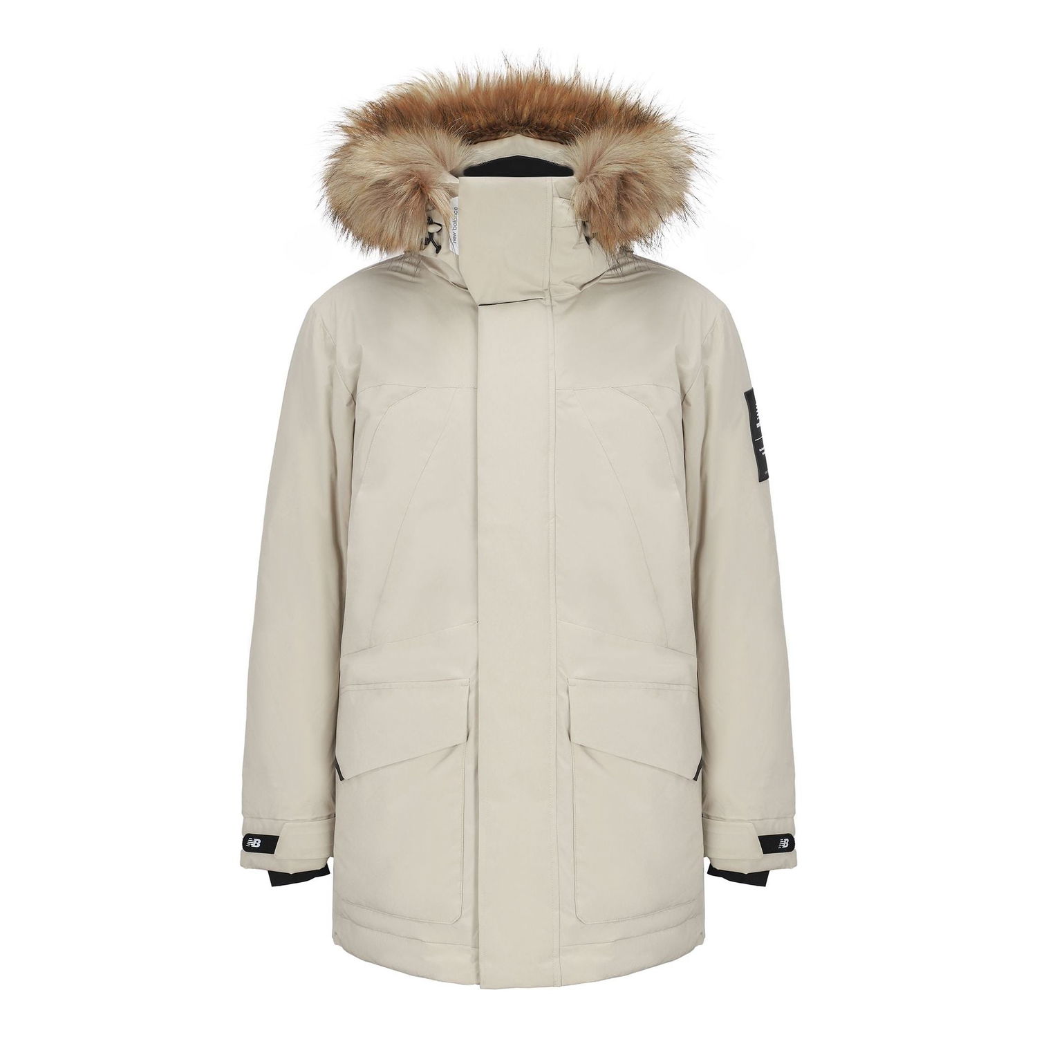 Parka New Balance Warm Hooded Down Jacket Béžová | 5PB42201-DB, 0