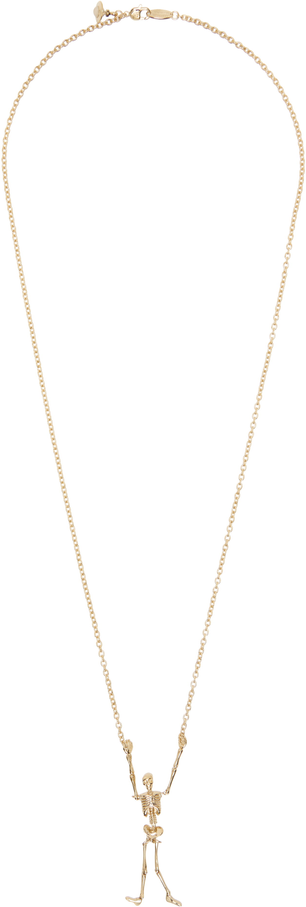 Náhrdelník Vivienne Westwood Vivienne Westwood Skeleton Long Necklace Žltá | 6301012Y-02R445-, 0